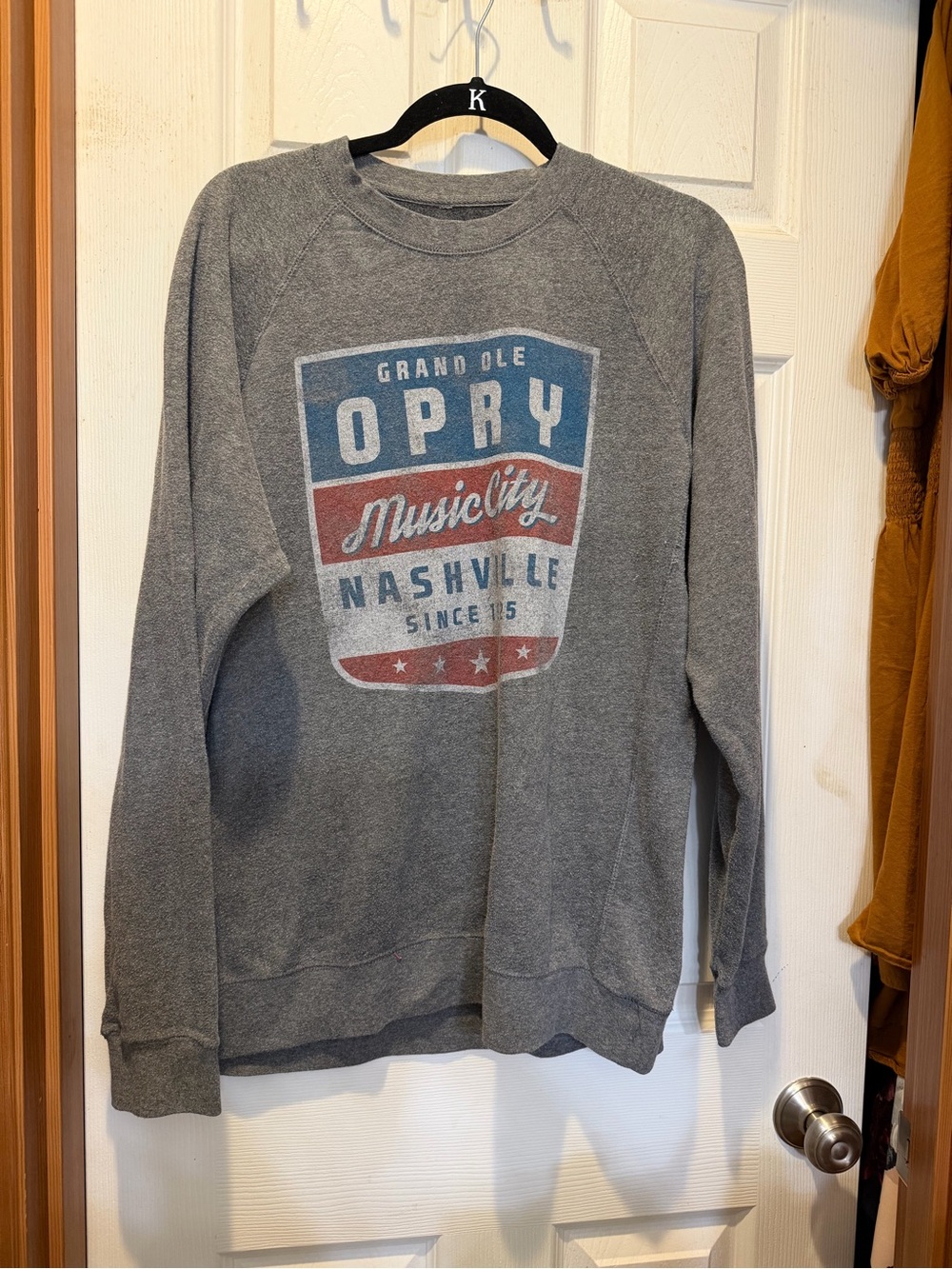 Gray OPRY Nashville Music City Crewneck Sweatshirt